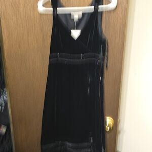 janeville Black Velvet Dress